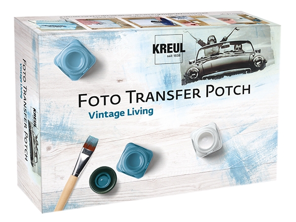 KREUL Foto Transfer Potch Set Vintage living