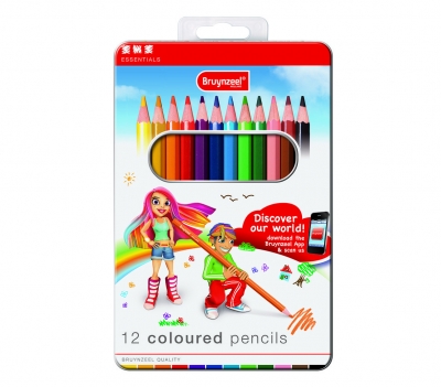 مداد رنگی 12 رنگ برونزیل طرح جدید- 8505M12B