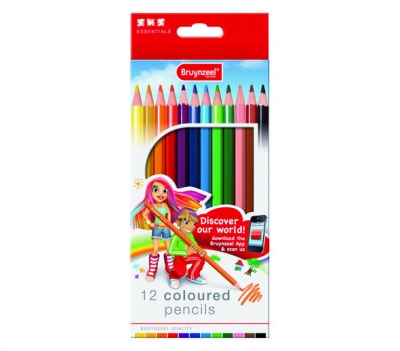 مداد رنگی 12 رنگ برونزیل طرح جدید- 7545K12B