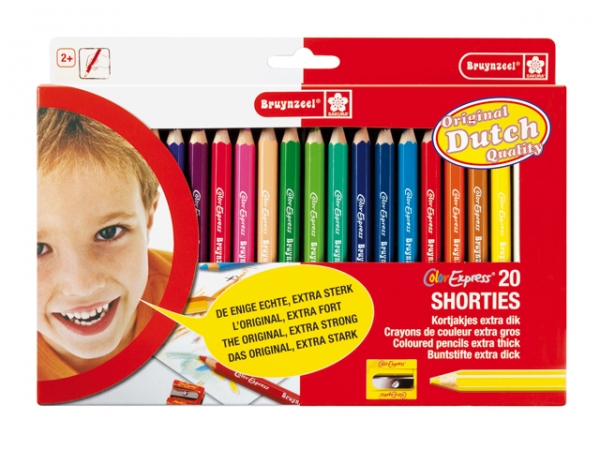 مداد رنگی 20 رنگ جامبو کوتاه برونزیل- 2105A20C