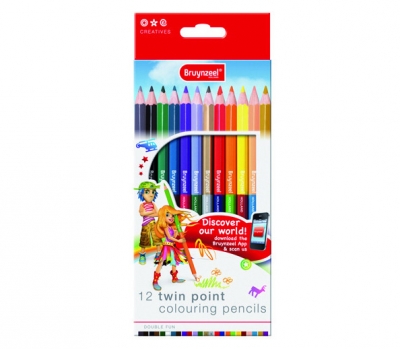 Bruynzeel 12 Twin Point Colouring Pencils 7570K12B