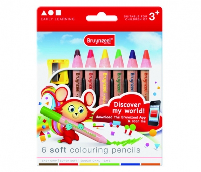 Bruynzeel 6 Soft Colouring Pencils 2205K06B