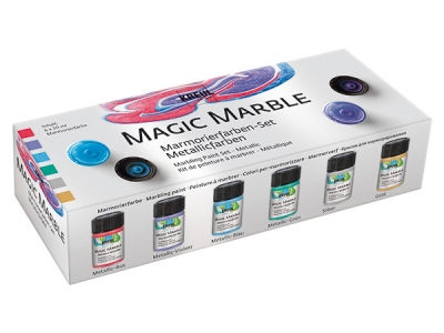 KREUL Magic Marble Marbling paint Basic Set of 6