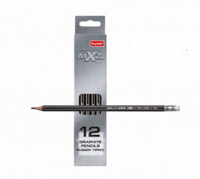 MXZ Black Silver Graphite Pencils 1715kHB